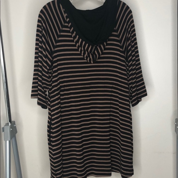 Striped tunic hooded top - Picture 11 of 11